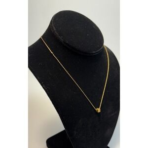 Vintage Necklace Tiny Cube Charm Elegant Sarah Coventry